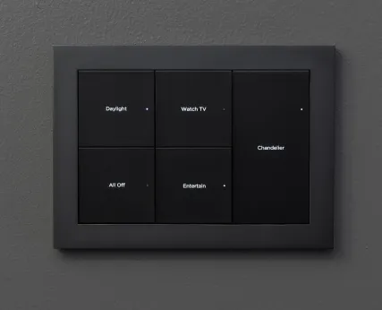Control4 keypad and controls, courtesy of Control4