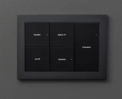 Control4 keypad and controls, courtesy of Control4